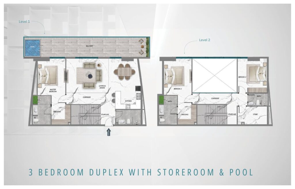 Barari-Heights-3-BHK-Duplex-With-Storeroom-and-pool
